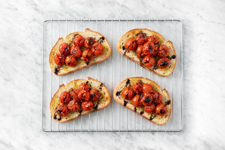 Make the bruschetta