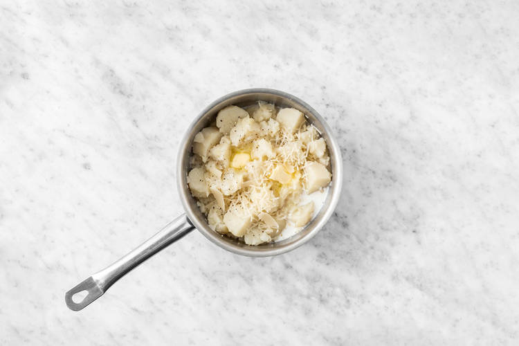 Make the Parmesan mash