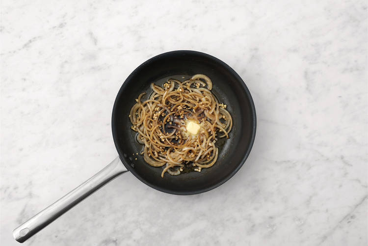 Make the caramelised onion sauce