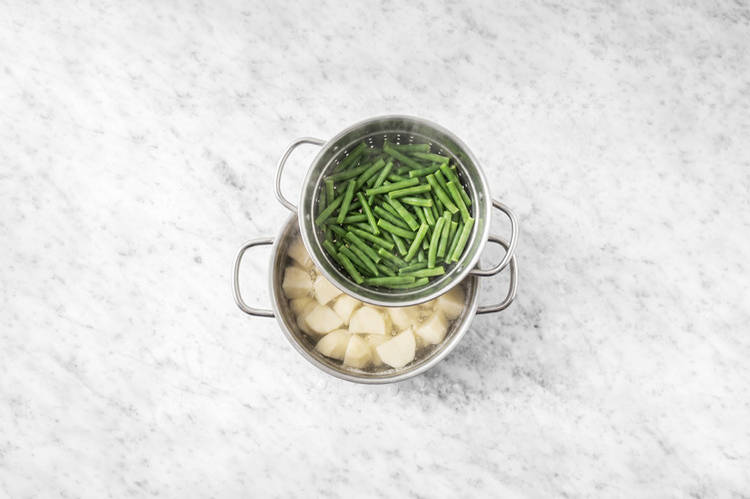 Cook the veggies