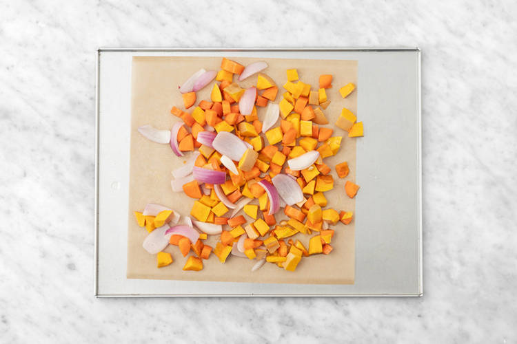 Roast the veggies