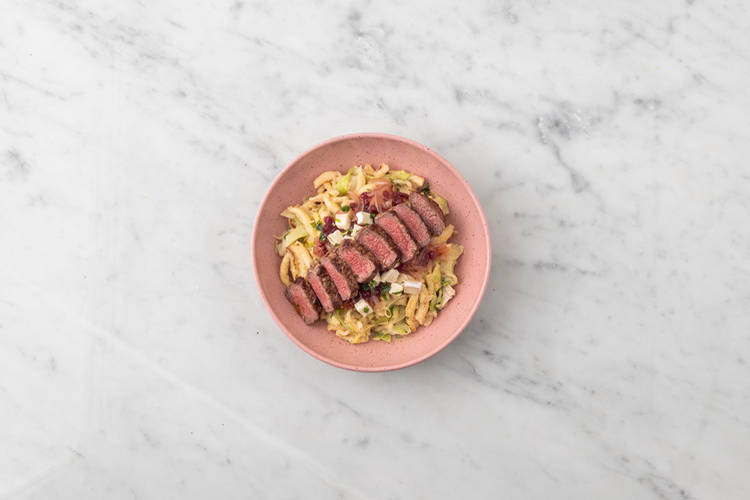 Fleisch braten & Anrichten