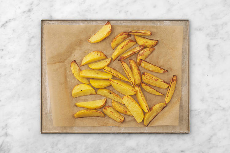 Bake the wedges
