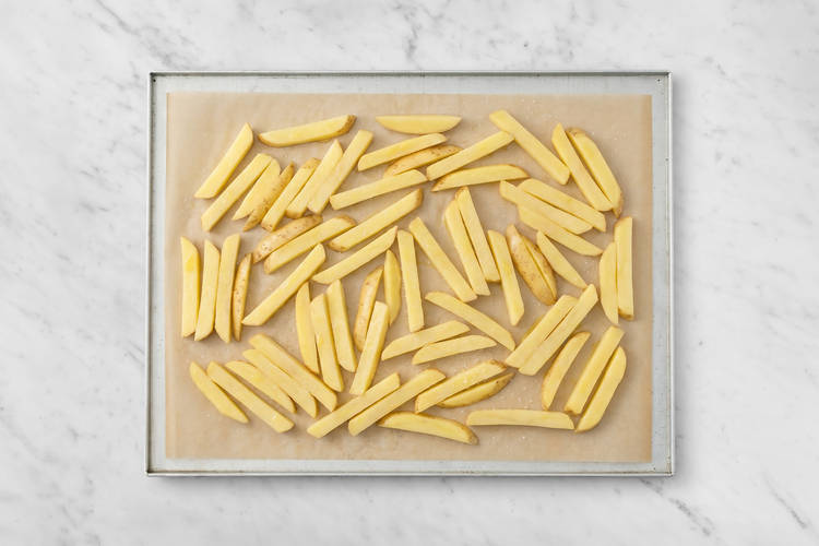 Bake the fries