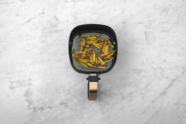 Cook the fries