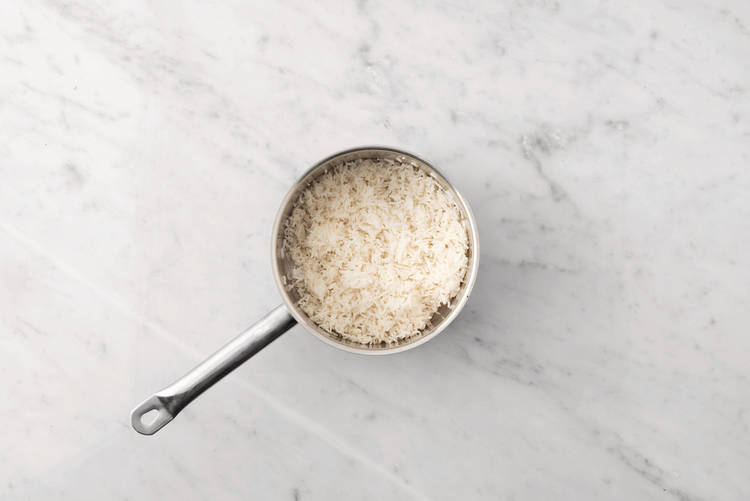 Cook the rice & get prepped