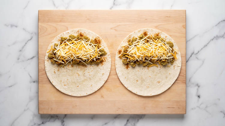 Assemble Quesadillas