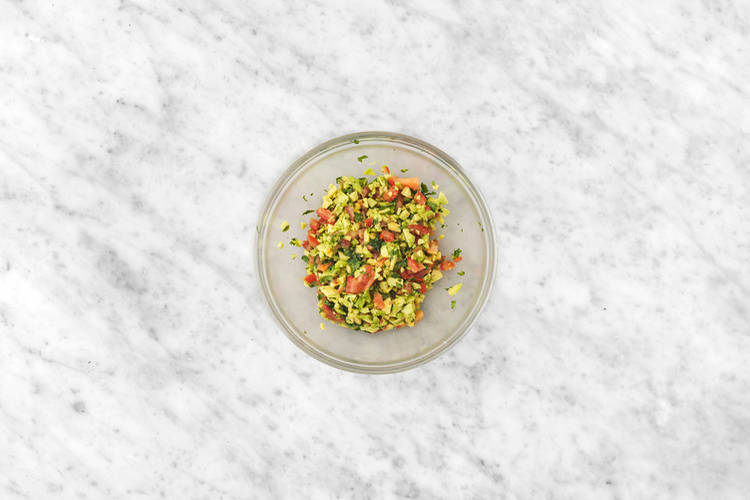 Make the avo salsa
