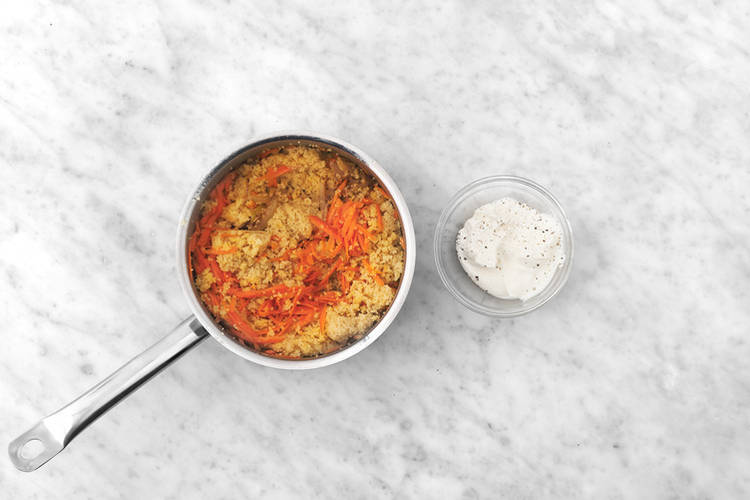 Finish the couscous