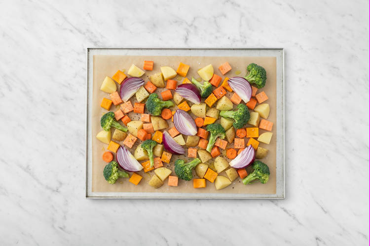 Roast the veggies