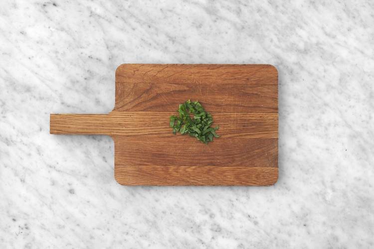 Finish prep and make basil-lime butter