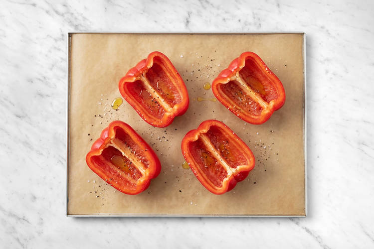 Roast the capsicums