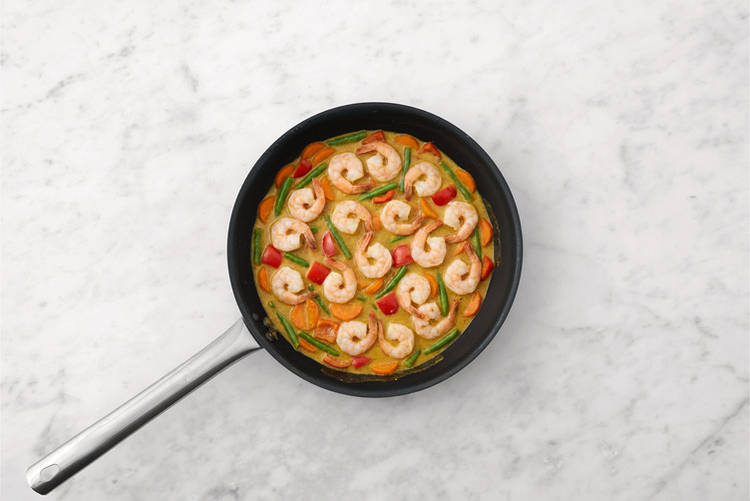 Add the prawns