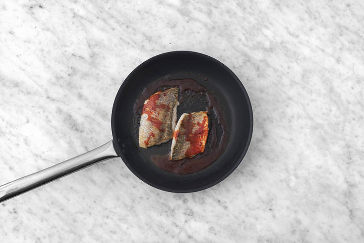 Cook the salmon