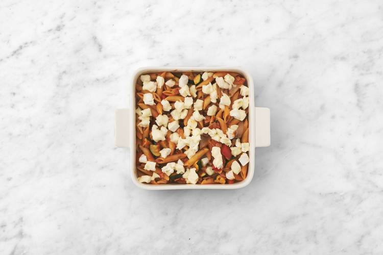 Grill the pasta bake