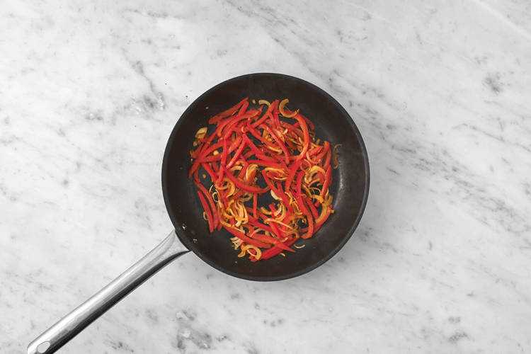 Cook the veggies
