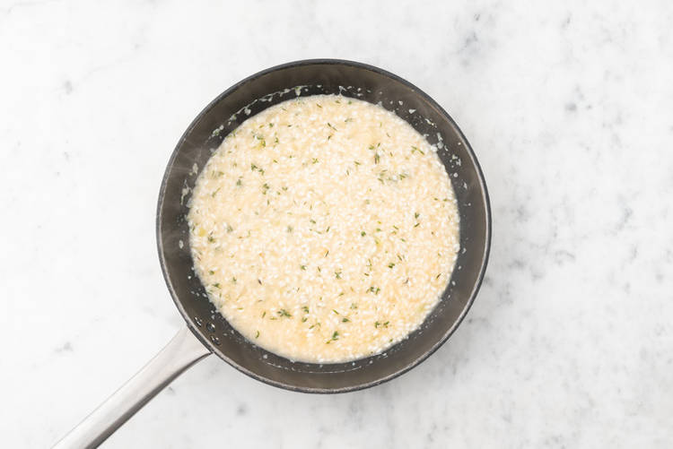 Start the risotto