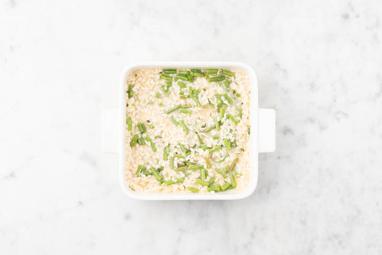 Bake the risotto