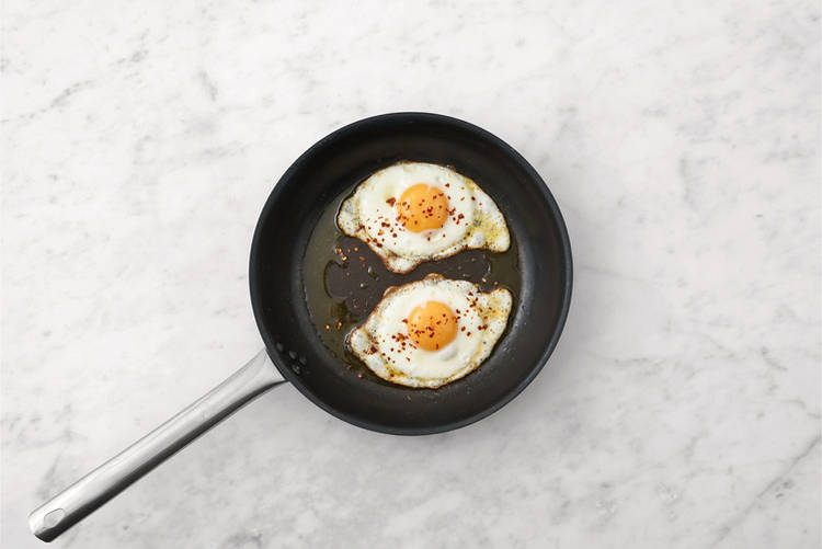 Fry the eggs