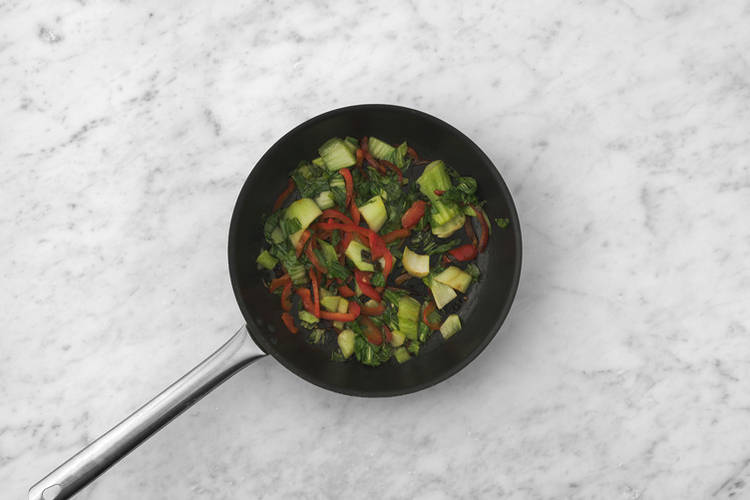 Cook the veggies