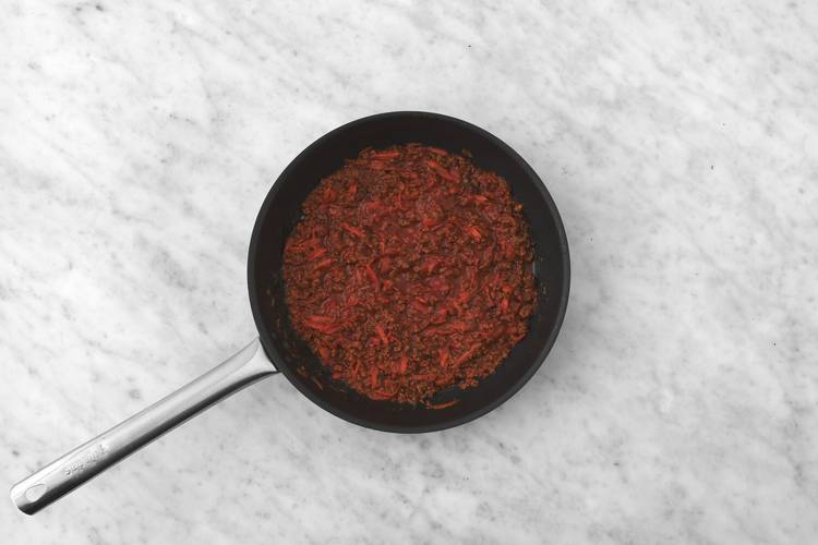 Cook the pork mixture