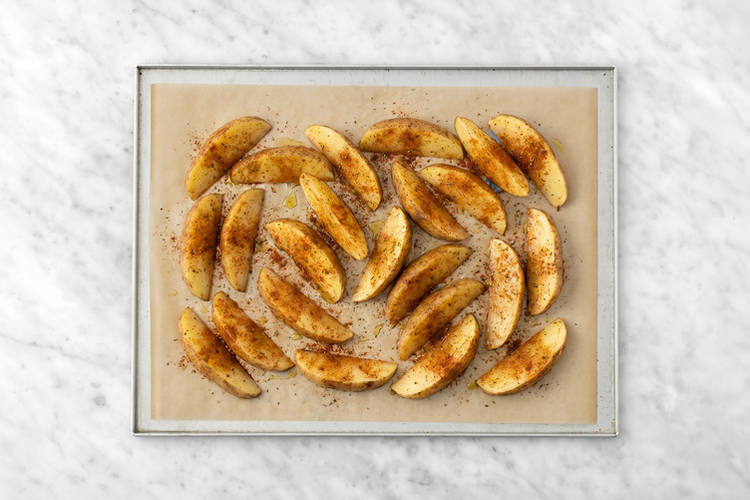 Bake the wedges