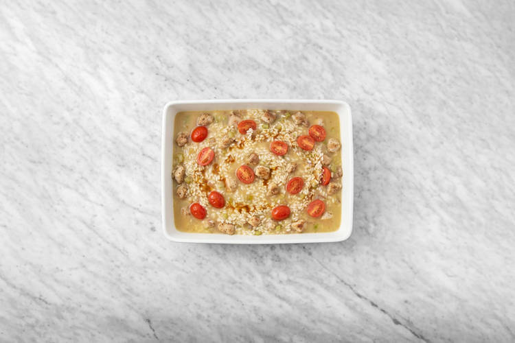 Bake the risotto
