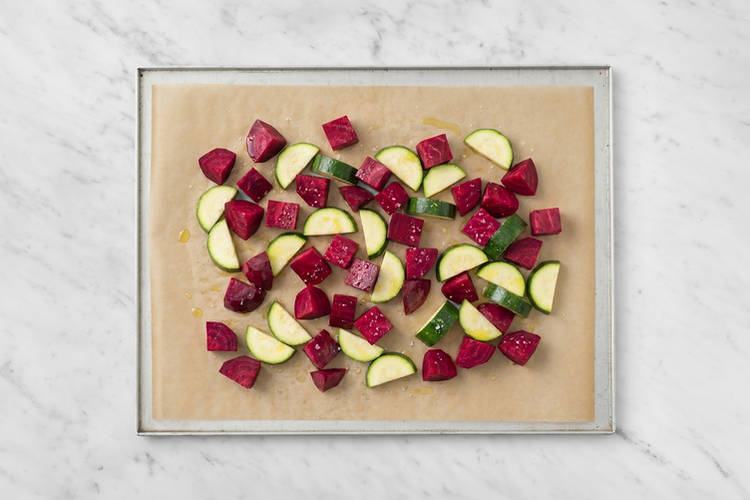 Roast the veggies