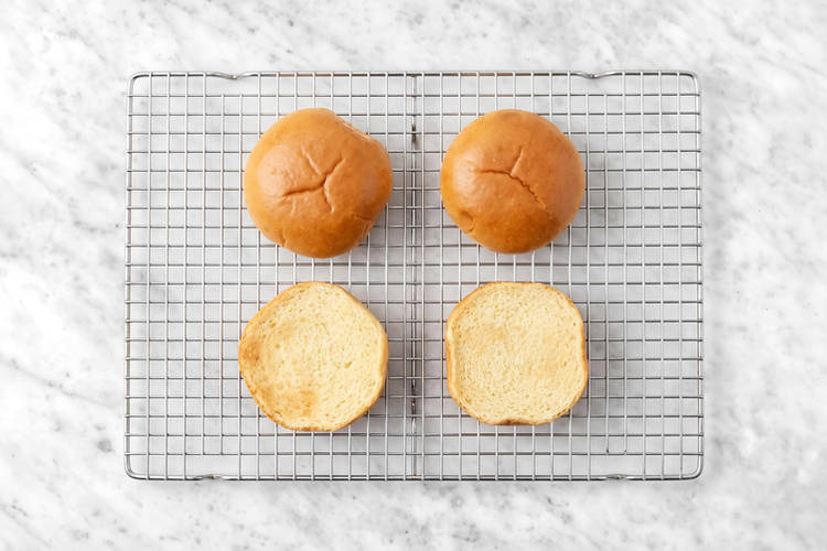 Bake the burger buns