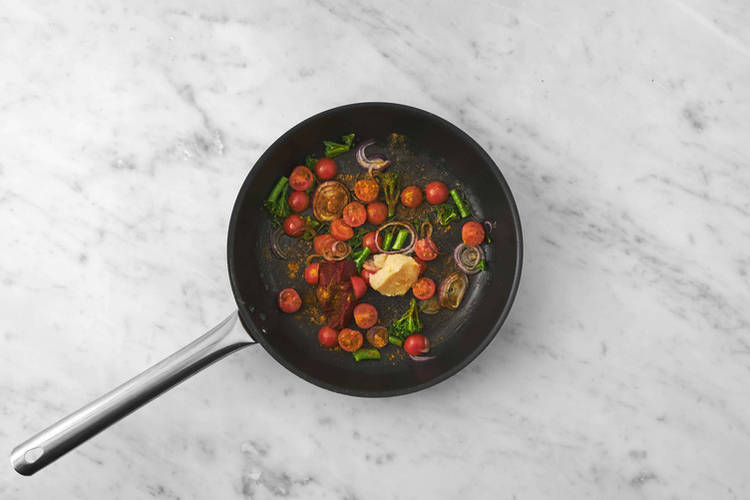 Cook the aromatics