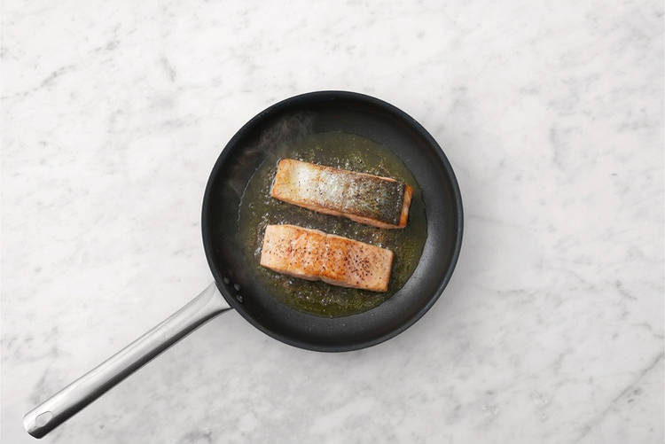 Cook the salmon