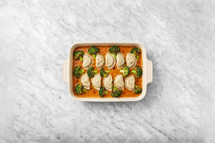 Bake the dumplings