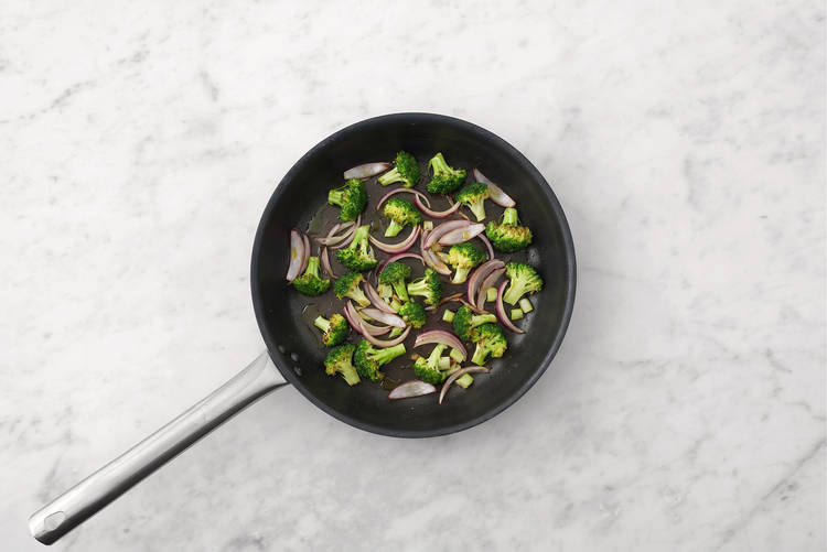 Cook the veggies