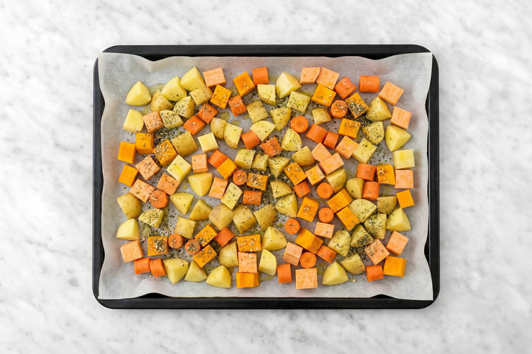 Roast the veggies