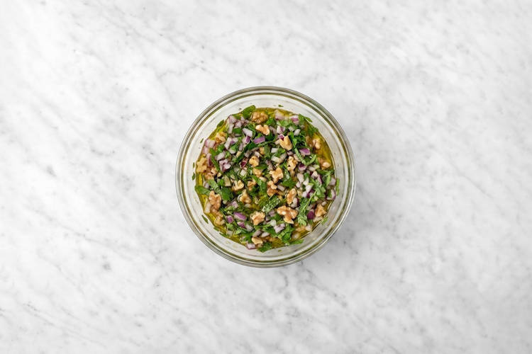 Make the herby topping