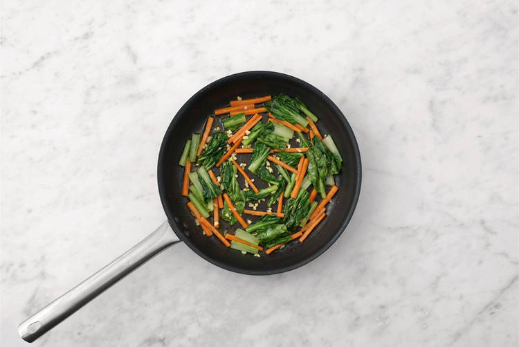 Cook the veggies
