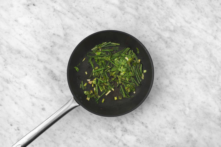 Cook the veggies
