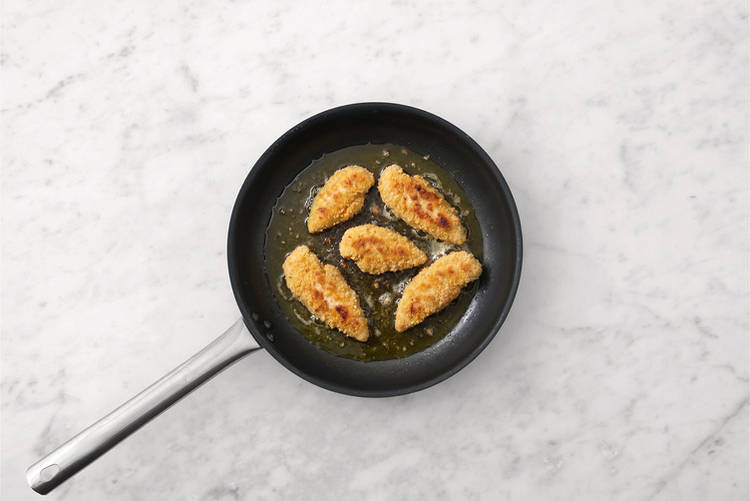 Cook the plant-based chicken