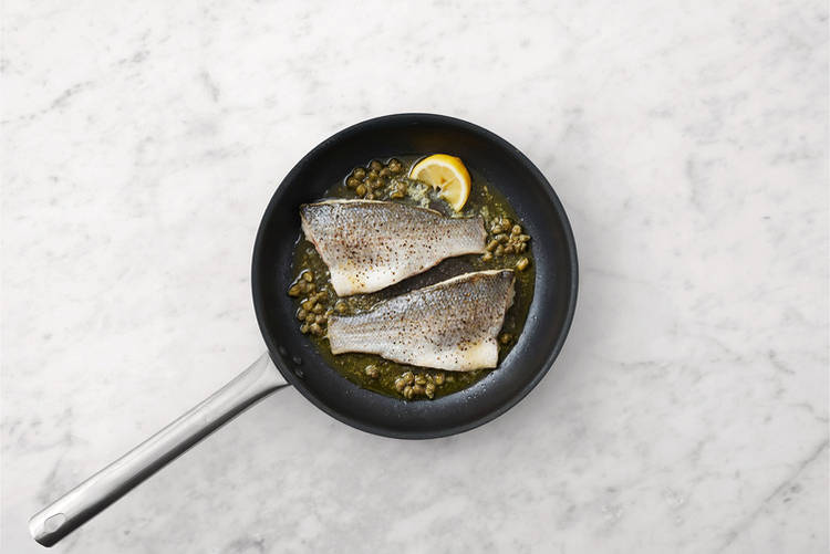 Cook the salmon