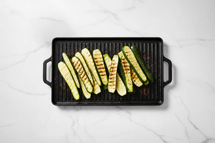 Grill the zucchini 