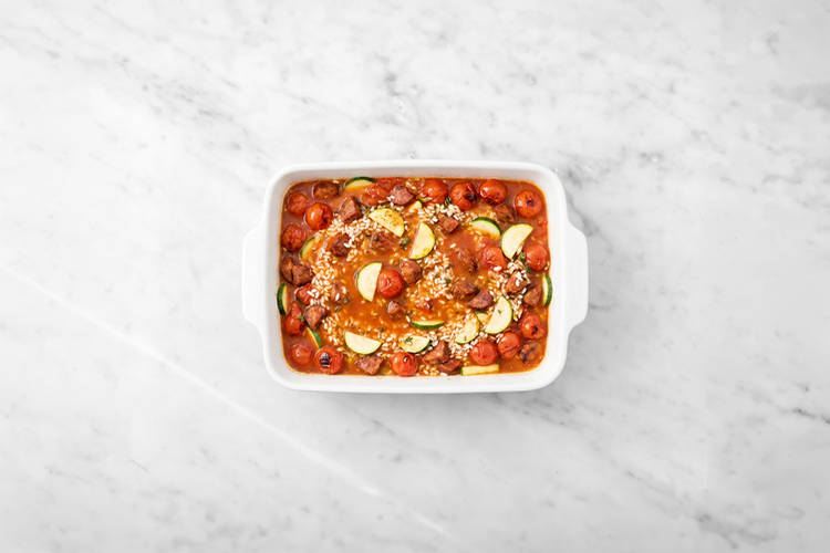 Bake the risotto