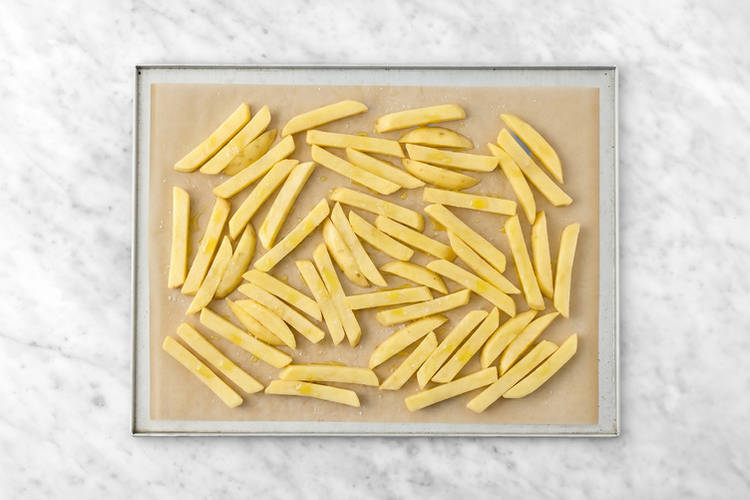 Bake the fries