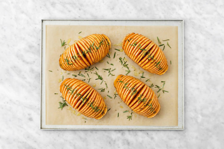 Roast the sweet potato