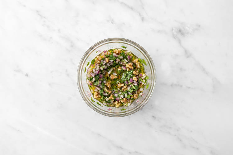Make the herby topping