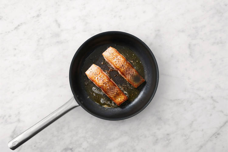 Cook the salmon