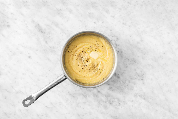 Cook the polenta