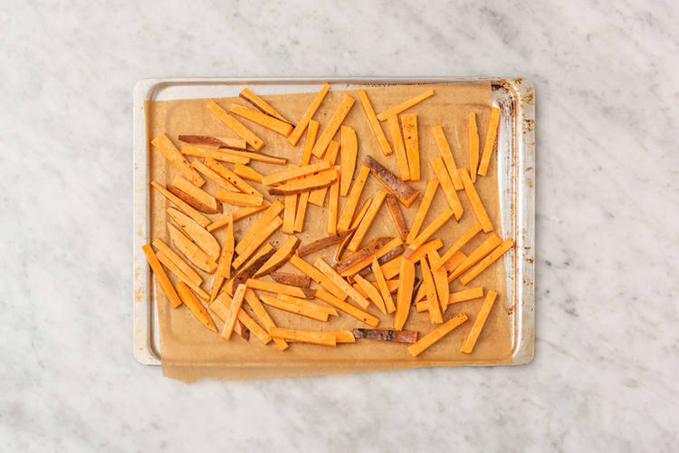 Roast the Sweet Potatoes