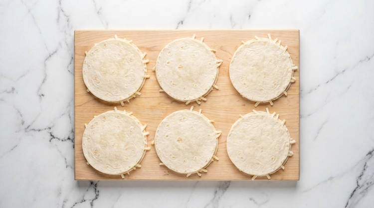 Assemble Quesadillas