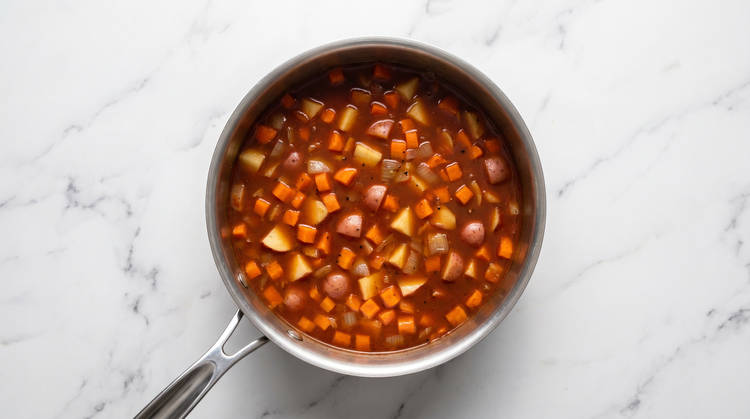 Start Stewed Lentils