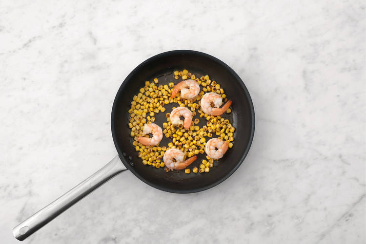 Cook the Prawns and Corn